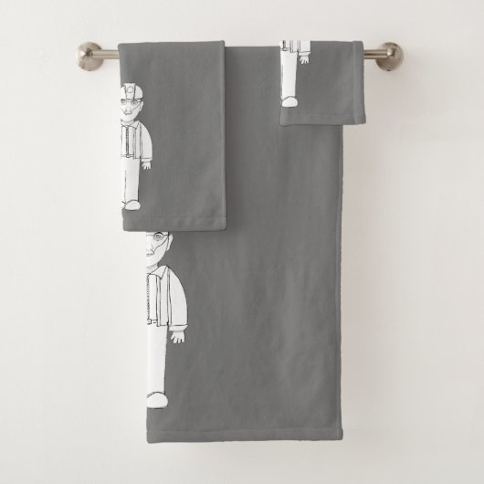 Kohleminer Badetuch Set Dunkelgrau (Insitu)