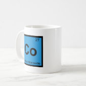 Kohlemonoxid - Regelmäßige Tabelle Kaffeetasse (Vorderseite Links)
