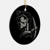 KOHLEN-BERGMANN KERAMIKORNAMENT (Rechts)