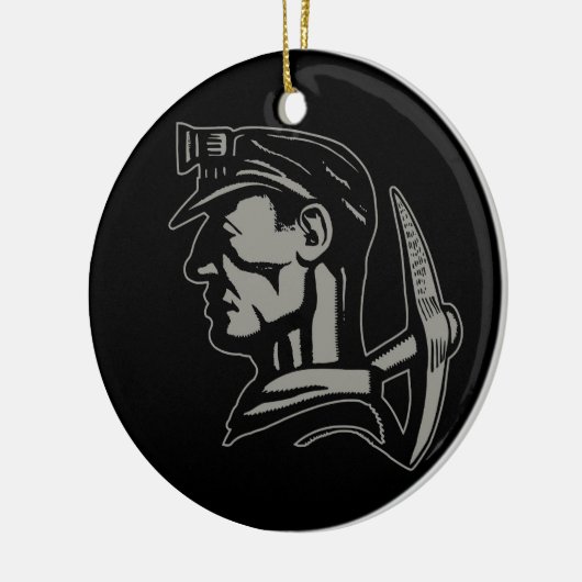 KOHLEN-BERGMANN KERAMIKORNAMENT (Links)