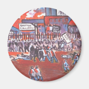 KOHLEN-BERGMANN-STREIK CIRCA 1984 MAGNET