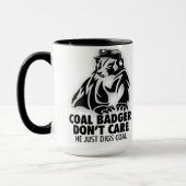 KOHLEN-DACHS TASSE (Links)