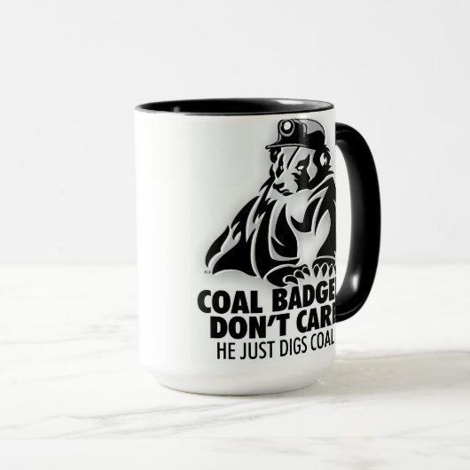 KOHLEN-DACHS TASSE (VorderseiteRechts)