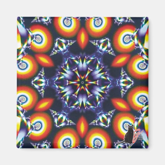 Kohlen Kaleidoskop Magnet (Vorne)