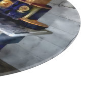 Kohlen-Ofen in der Küche Schneidebrett (Ecke)