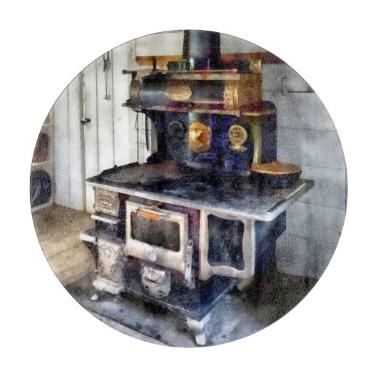 Kohlen-Ofen in der Küche Schneidebrett (Vorderseite)