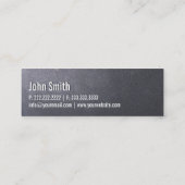 Kohlen-Schwarz-PilotminiVisitenkarte Mini Visitenkarte (Rückseite)