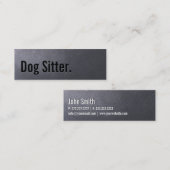 Kohlen-schwarzer HundeModell-MiniVisitenkarte Mini Visitenkarte (Vorne/Hinten)