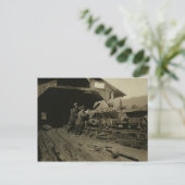 Kohlenbergarbeiter Postkarte (Stehend Vorderseite)