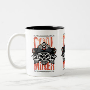 KOHLENBERGmann-TOTENKOPF-TRIO Zweifarbige Tasse
