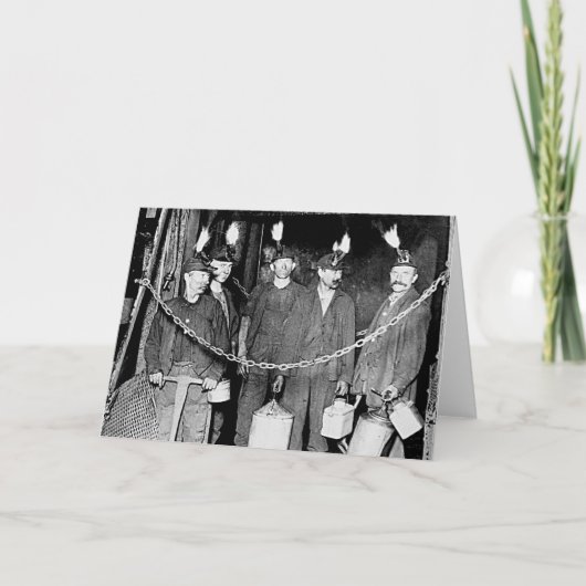 Kohlenbergwerk - Grußkarte Karte (Vorderseite)