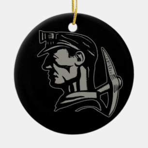 KOHLENBERGWERKARBEITER KERAMIKORNAMENT