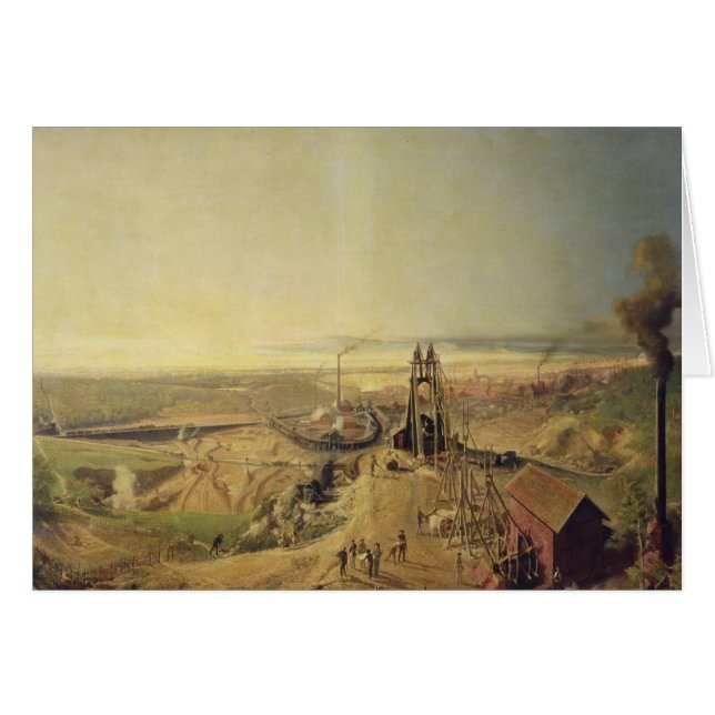 Kohlenbergwerke und Lehm-Steinbrüche bei (Vorderseite (Horizontal))
