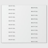 KOHLENBOX GESCHENKPAPIER (Flach)