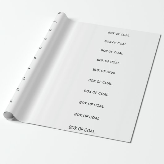 KOHLENBOX GESCHENKPAPIER (Ungerollt)