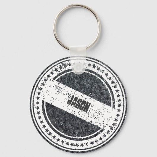 Kohlenkörner-Imitat-Leder Schlüsselanhänger (Vorderseite)