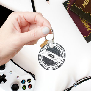 Kohlenkörner-Imitat-Leder Schlüsselanhänger