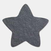 Kohlenkörner-Imitat-Leder Stern-Aufkleber (Vorderseite)