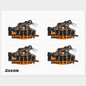 KOHLENMINER 4-LEBEN RECHTECKIGER AUFKLEBER (Blatt)