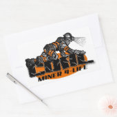 KOHLENMINER 4-LEBEN RECHTECKIGER AUFKLEBER (Umschlag)