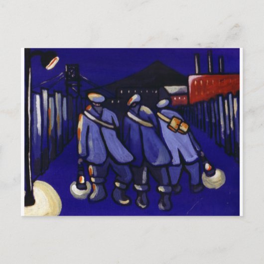 KOHLENMINIEREN POSTKARTE (Vorderseite)