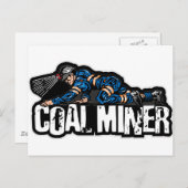 KOHLENMINIERUNG POSTKARTE (Vorne/Hinten)