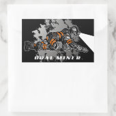 KOHLENMINIERUNG RECHTECKIGER AUFKLEBER (Tasche)