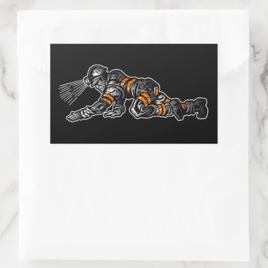 KOHLENMINIERUNG RECHTECKIGER AUFKLEBER (Tasche)