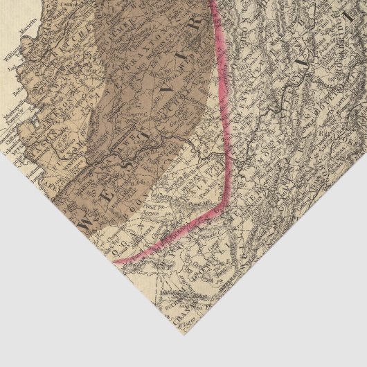 Kohlenreviere in West Virginia Seidenpapier (Ausschnitt)