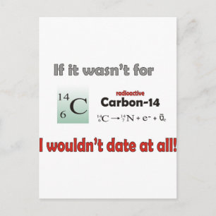 Kohlenstoff 14 Verabredet Postkarte