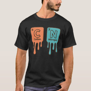 Kohlenstoff 6 Stickstoff 7 Lustiges Periodensystem T-Shirt