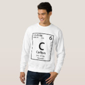 Kohlenstoff-Element (schwarz) Sweatshirt (Vorne ganz)