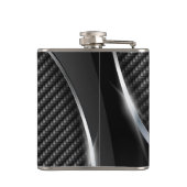 Kohlenstoff-Faser-3A eingewickelte Flasche Flachmann (Rückseite)