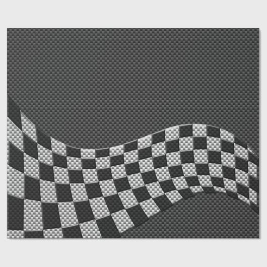 Kohlenstoff-Faser-Art-karierte laufende Geschenkpapier (Flach)