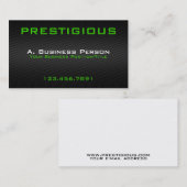 Kohlenstoff-Faser-Effekt-Visitenkarten Visitenkarte (Vorne/Hinten)