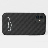 Kohlenstoff-Faser-Hintergrund WTI Impreza Case-Mate iPhone Hülle (Rückseite (Horizontal))