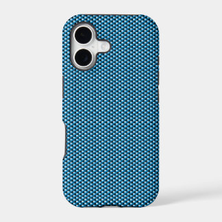 Kohlenstoff-Faser iPhone 5 Fall (blau)