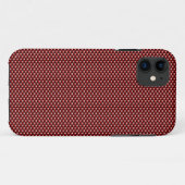 Kohlenstoff-Faser iPhone 5 Fall (dunkelrot) Case-Mate iPhone Hülle (Rückseite (Horizontal))
