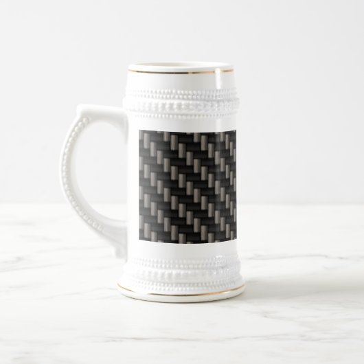 Kohlenstoff-Faser-Material Bierglas (Links)