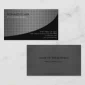 Kohlenstoff-Faser-Metallschwarzes beruflich Visitenkarte (Vorne/Hinten)