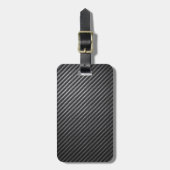 Kohlenstoff-Faser-Muster Gepäckanhänger (Vorderseite vertikal)