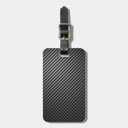 Kohlenstoff-Faser-Muster Gepäckanhänger (Vorderseite vertikal)