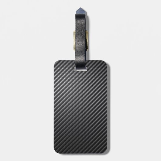 Kohlenstoff-Faser-Muster Gepäckanhänger (Rückseite vertikal)