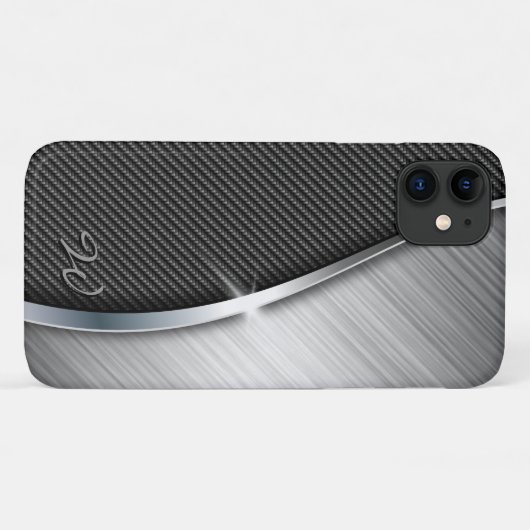 Kohlenstoff-Faser u. gebürsteter Speck-Kasten des Case-Mate iPhone Hülle (Rückseite (Horizontal))