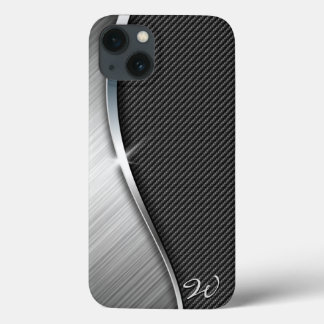 Kohlenstoff-Faser u. gebürstetes Metall 4 Case-Mate iPhone Hülle
