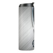 Kohlenstoff-Faser u. gebürstetes Metall 4 Thermosbecher (Nach links gedreht)