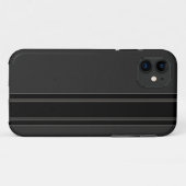 Kohlenstoff-Faser u. Schwarzes Stripes iPhone 5 Case-Mate iPhone Hülle (Rückseite (Horizontal))