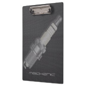 Kohlenstoff-Faser-Zündkerze-Auto-Mechaniker Klemmbrett (Links)