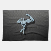 Kohlenstoff-Faserblick Bodybuilder Handtuch (Horizontal)