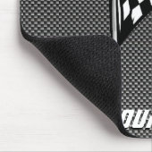 Kohlenstoff-Faserblick Zielflagge Mousepad (Ecke)